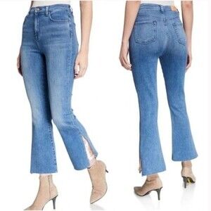 7 for all Mankind Luxe Vintage High Waist Slim Kick Jean Sequins size 32 NWT